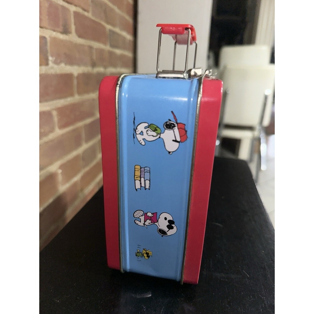 Pre 1970‎ Snoopy Vintage Metal Lunch Box Unisex Red Cartoon Woodstock Sunglasses - Picture 3 of 5